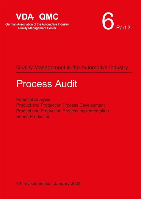 VDA 6 3 process audit pdf Kindle Editon