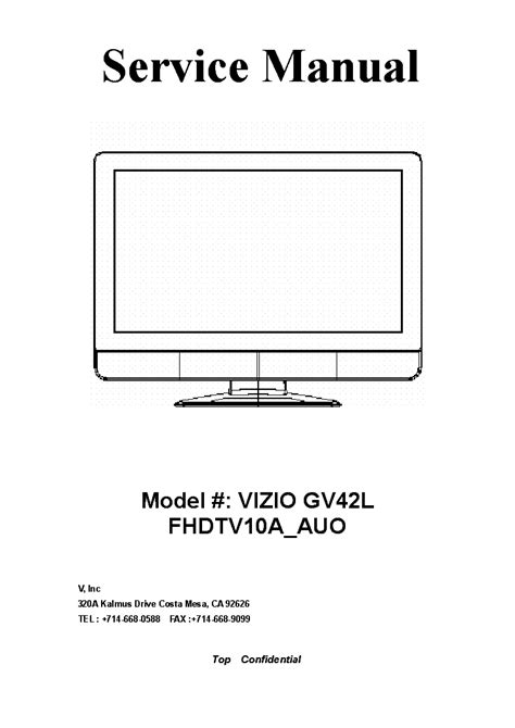 VIZIO SERVICE MANUAL SCHEMATIC Ebook Epub