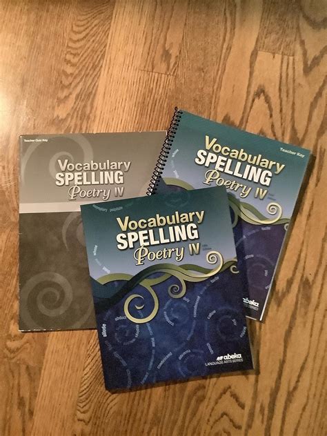 VOCABULARY SPELLING POETRY IV ANSWERS Ebook Kindle Editon