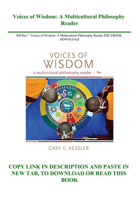 VOICES OF WISDOM A MULTICULTURAL PHILOSOPHY READER 7TH EDITION Ebook Reader