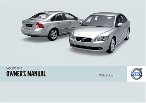 VOLVO S40 OWNERS MANUAL Ebook Kindle Editon