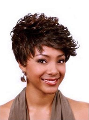 VS: Shining Auburn Curly Cropped African American Wigs 2025