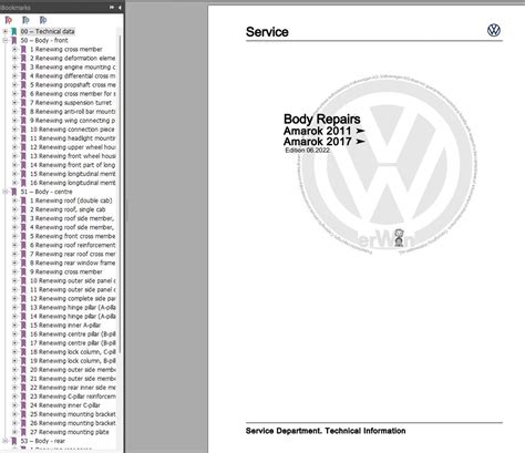 VW AMAROK REPAIR MANUAL Ebook Epub