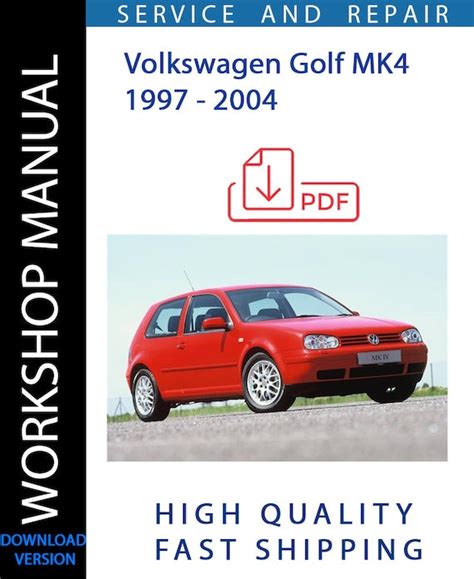 VW GOLF MK4 OWNERS MANUAL PDF Ebook Kindle Editon