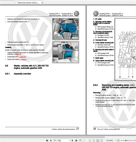 VW TOUAREG V10 TDI SERVICE MANUAL Ebook Doc