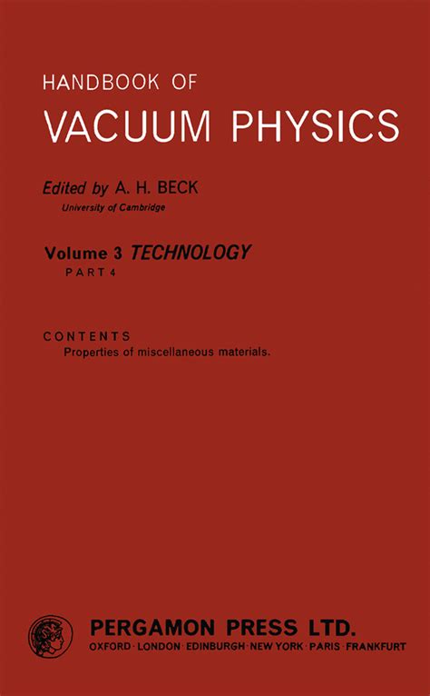 Vacuum Physics and Techniques 1st Edition Kindle Editon
