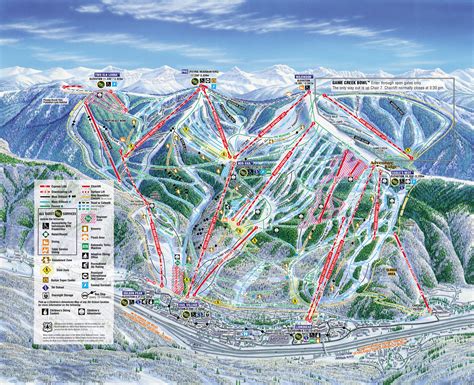 Vail Mountain Trail Map Overview