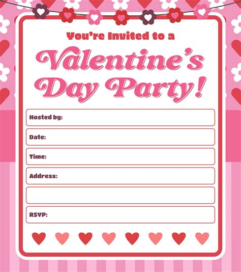 Valentine Invite Template Free