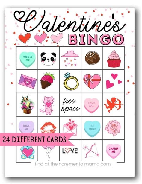 Valentines Day Bingo Free Printables