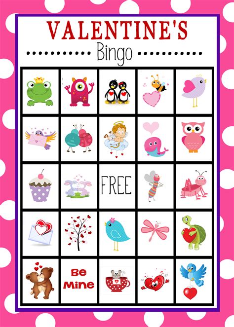 Valentines Day Bingo Printables