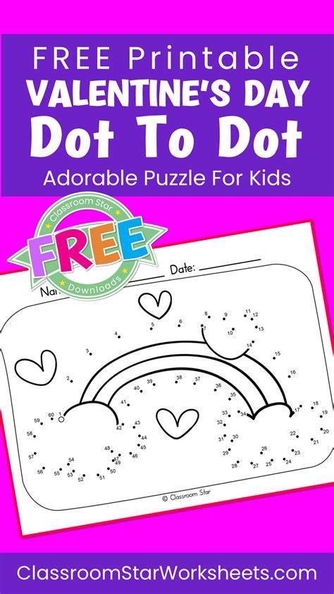Valentines Day Dot To Dot Free Printable