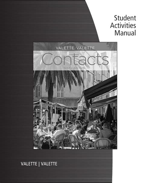 Valette Contacts Student Activities Manual Answers Ebook Epub