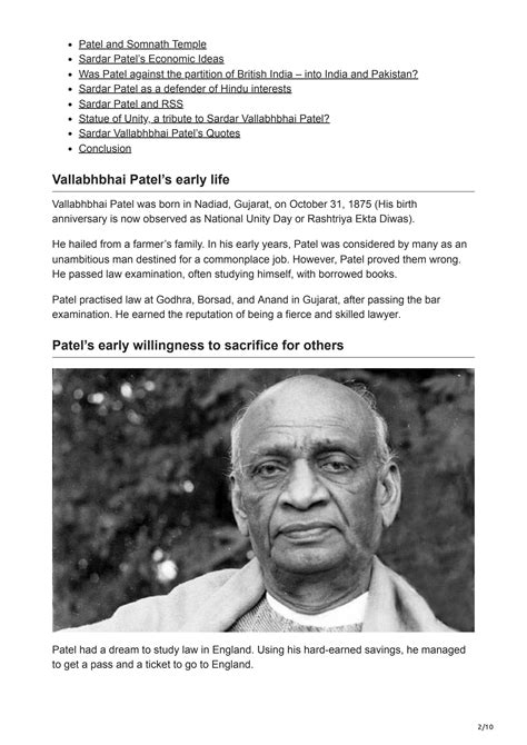 Vallabhbhai Patel A Biography of His Vision and Ideas Doc