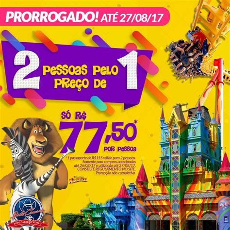 Valor do Ingresso Beto Carrero World