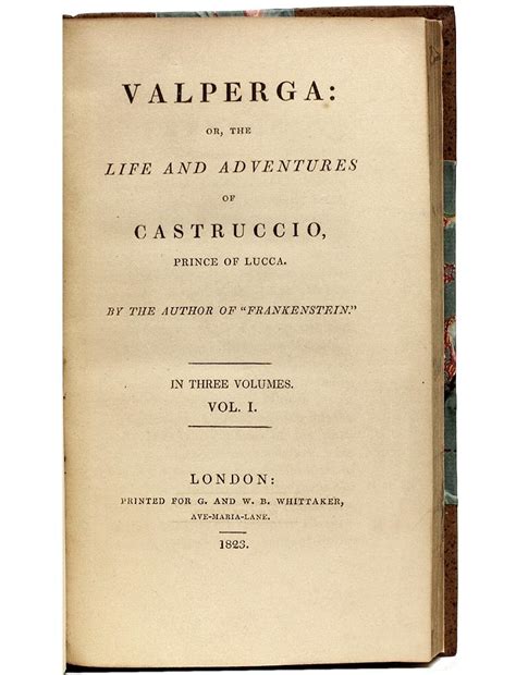 Valperga Annotated Original 1823 Edition Reader