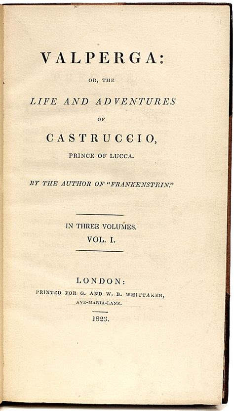 Valperga Or The Life and Adventures of Castruccio Prince of Lucca In Three Volumes Vol II Doc