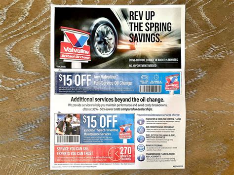 Valvoline Instant Oil Change Coupons $25 Printable