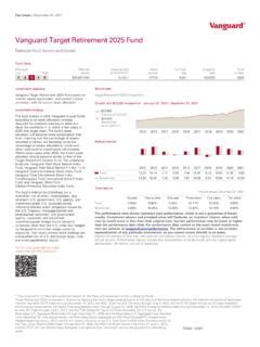 Vanguard 2025 Fund Fact Sheet: A Comprehensive Guide for Investors