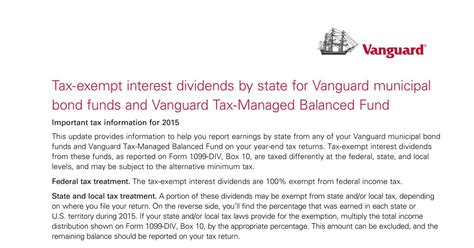 Vanguard California Municipal Bond Fund: A Comprehensive Guide to Tax-Free Income