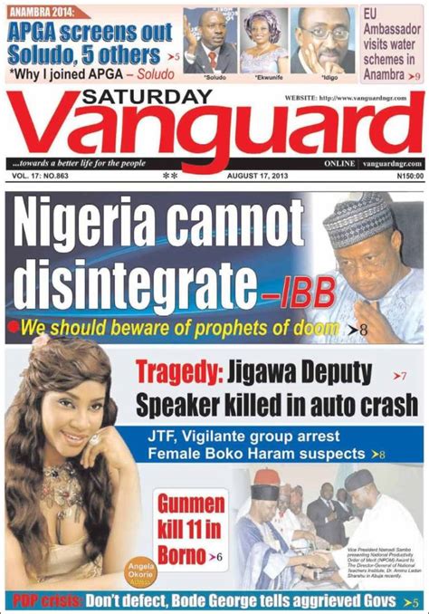 Vanguard Newspaper: A Leading Voice in Nigerian Journalism for Over 30 Years