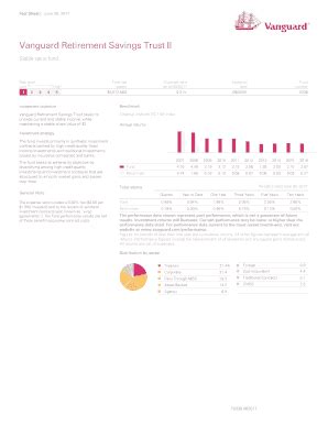 Vanguard Retirement Savings Trust II: A Comprehensive Guide