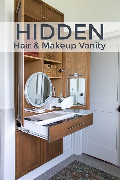 Vanity with Hidden Mirror Storage: A Sophisticated Solution for Modern Spaces