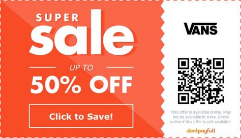 Vans Coupon Promo Codes That'll Save You 50%