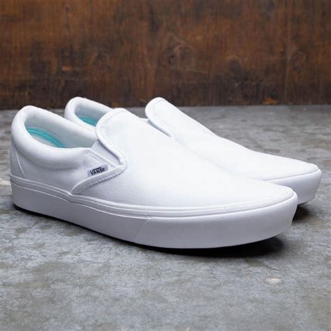 Vans White Slip-On Shoes