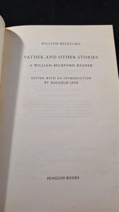 Vathek and Other Stories A William Beckford Reader Penguin Classics Doc