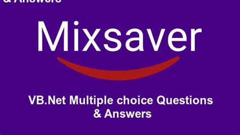 Vb Net Multiple Choice Questions Answers Epub