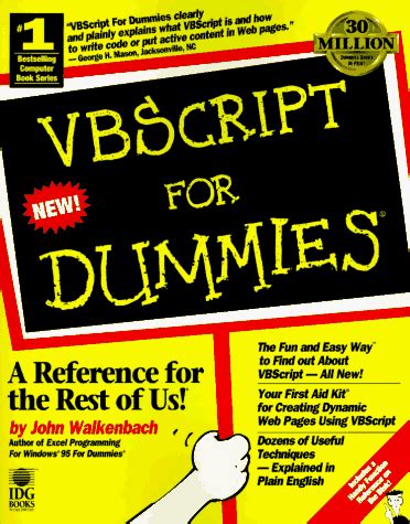 Vbscript for Dummies PDF