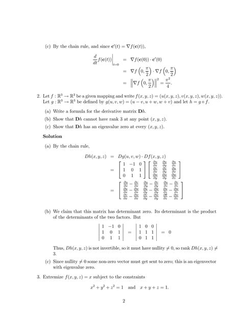 Vector Calculus Solutions Doc