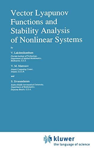 Vector Lyapunov Functions and Stability Analysis of Nonlinear Systems 1st Edition Kindle Editon