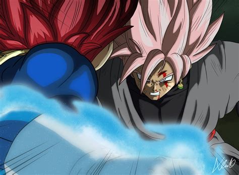 Vegeta vs Black Goku: The Saiyan Showdown of the Centuries