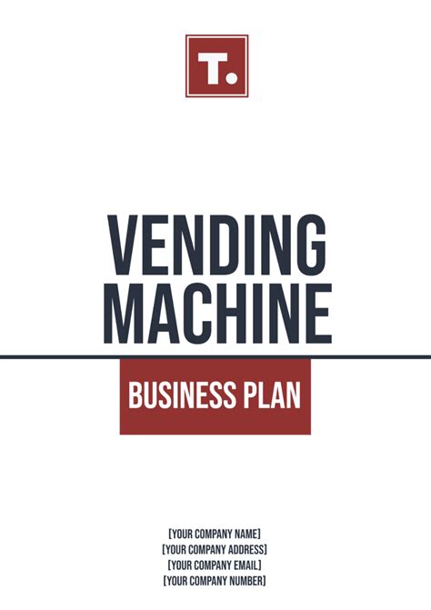 Vending Business Plan Template