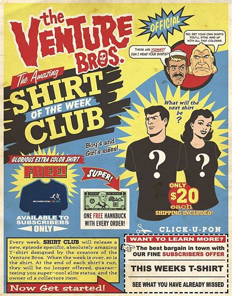 Venture Bros Shirt: A Style Statement for Pop Culture Aficionados