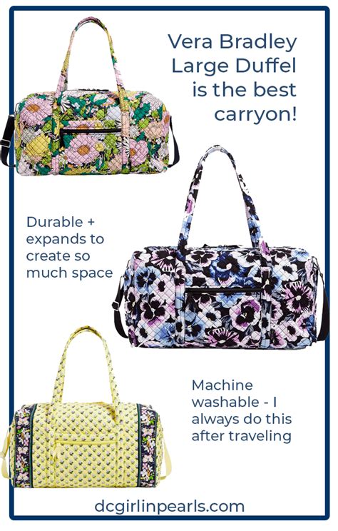 Vera Bradley Large Duffel: The Perfect Travel Companion for the Style-Conscious