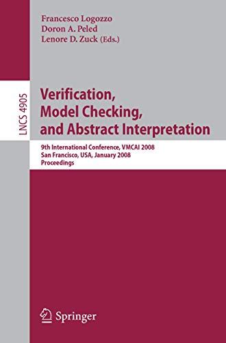 Verification, Model Checking, and Abstract Interpretation 9th International Conference, VMCAI 2008, Doc