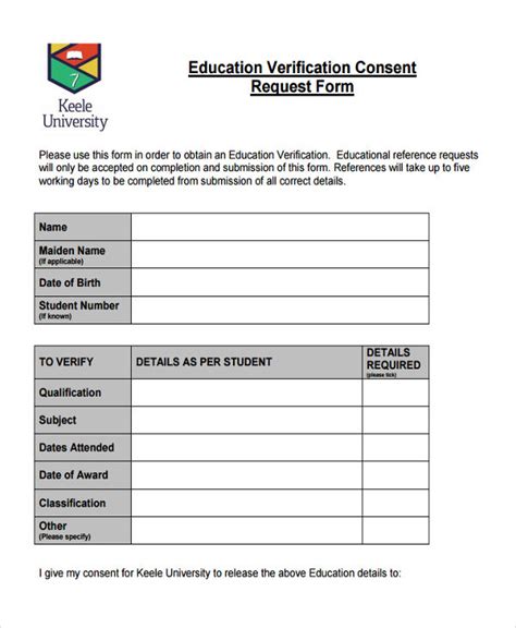 Verification of Education: