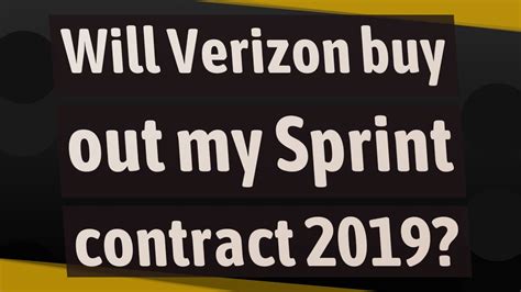 Verizon Buy Out Contract