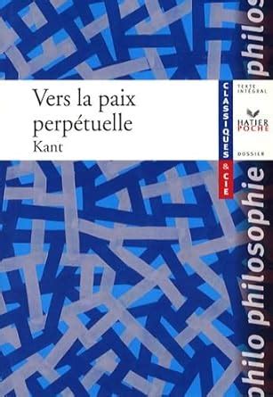 Vers La Paix Perpetuelle French Edition PDF