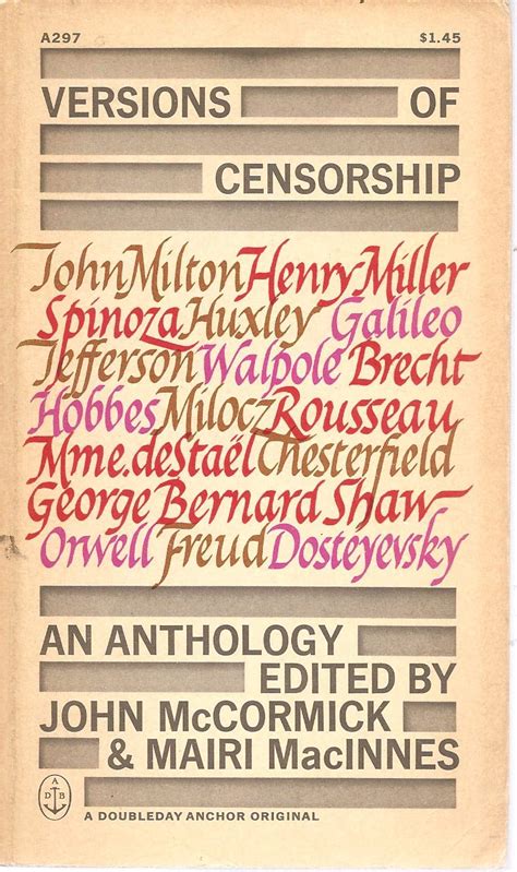 Versions of Censorship an Anthology Epub