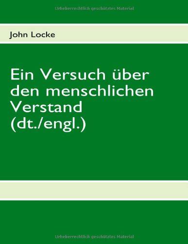 Versuch Uber Den Menschlichen Verstand German Edition PDF