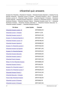 Vhl Central Supersite Answer Key Lesson 7 Kindle Editon