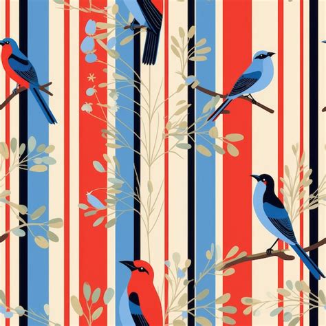 Vibrant Bird Motifs: