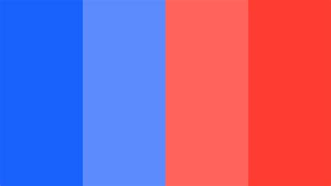 Vibrant Red and Blue Color Scheme: