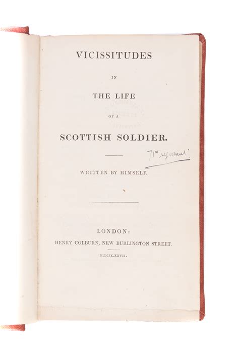 Vicissitudes in the Life of a Scottish Soldier Written by Himself Reader