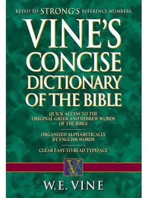 Vine's Concise Dictionary of Old and New Testament Words PDF