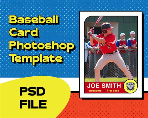 Vintage Baseball Card Template