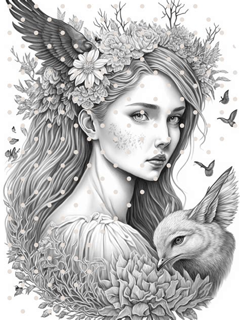 Vintage Fairies Coloring Fun A Grayscale Adult Coloring Book Grayscale Coloring Books Volume 25 PDF